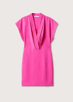 پیراهن کوتاه زنانه سرخابی منگو