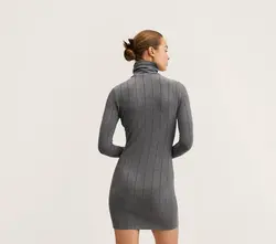 پیراهن کوتاه زنانه خاکستری خاورمیانه خاکستری منگو