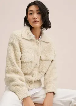 ژاکت زنانه شن و ماسه بژ منگو