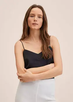 تاپ زنانه مشکی منگو