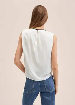 بلوز زنانه سفید منگو