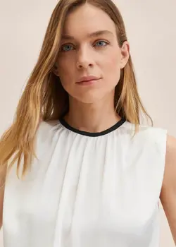 بلوز زنانه سفید منگو