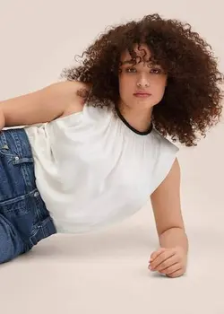 بلوز زنانه سفید منگو