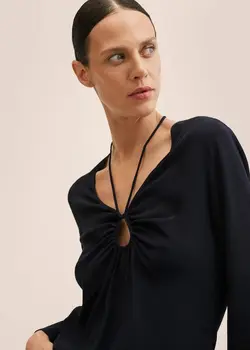 بلوز زنانه مشکی منگو