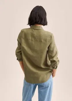 شومیز زنانه خاکی منگو