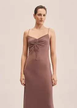 پیراهن بلند زنانه گلبهی منگو