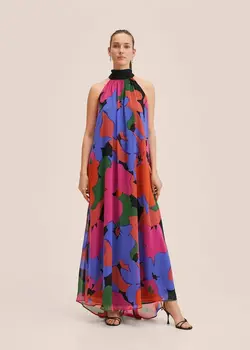 پیراهن بلند زنانه قرمز منگو