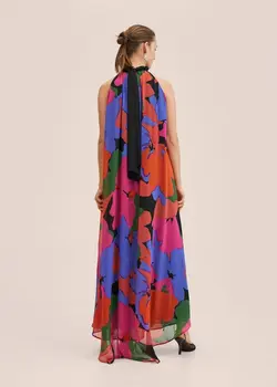 پیراهن بلند زنانه قرمز منگو