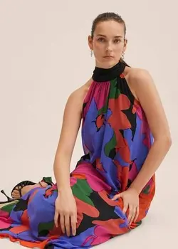 پیراهن بلند زنانه قرمز منگو