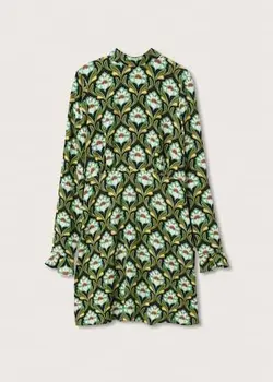 پیراهن کوتاه زنانه سبز منگو