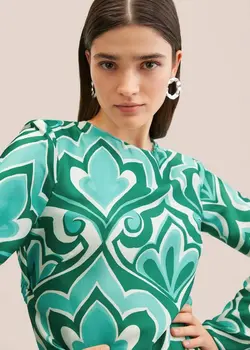 پیراهن بلند زنانه سبز منگو