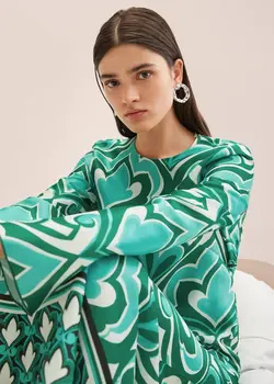 پیراهن بلند زنانه سبز منگو