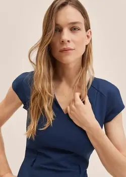 پیراهن کوتاه زنانه سرمه ای منگو