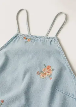 پیراهن کوتاه زنانه آبی منگو