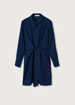 پیراهن کوتاه زنانه آبی منگو