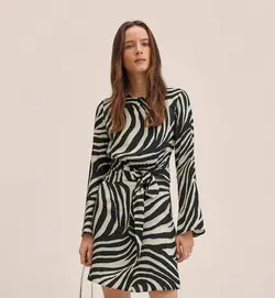 پیراهن کوتاه زنانه مشکی منگو