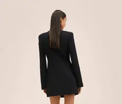 پیراهن کوتاه زنانه مشکی منگو