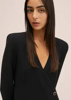 پیراهن کوتاه زنانه مشکی منگو