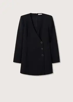 پیراهن کوتاه زنانه مشکی منگو