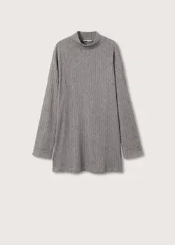 پیراهن کوتاه زنانه خاکستری منگو