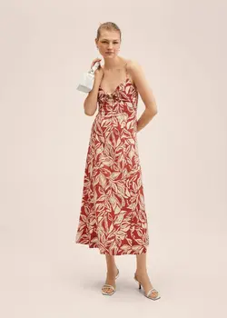 پیراهن بلند زنانه نارنجی منگو