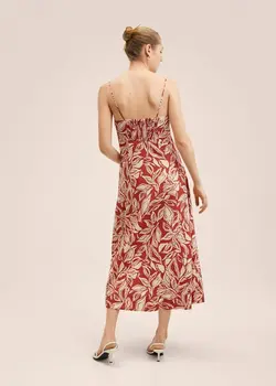 پیراهن بلند زنانه نارنجی منگو