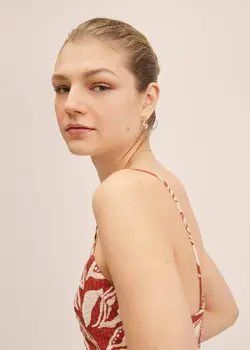 پیراهن بلند زنانه نارنجی منگو