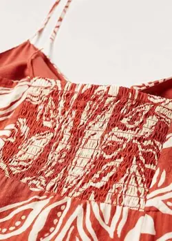 پیراهن بلند زنانه نارنجی منگو