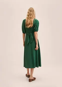 پیراهن بلند زنانه سبز تیره منگو