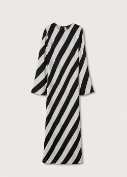 پیراهن بلند زنانه مشکی منگو