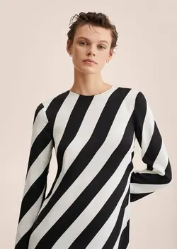 پیراهن بلند زنانه مشکی منگو