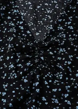 پیراهن بلند زنانه مشکی منگو