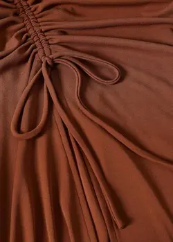 پیراهن بلند زنانه آجری منگو