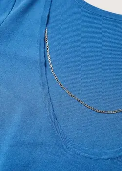 پیراهن بلند زنانه آبی منگو