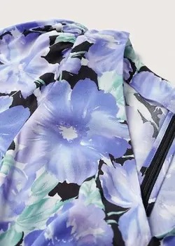 پیراهن بلند زنانه آبی منگو