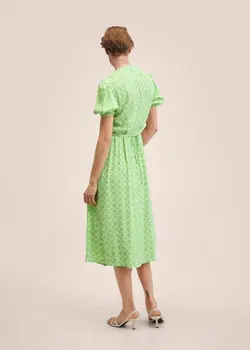 پیراهن بلند زنانه سبز منگو