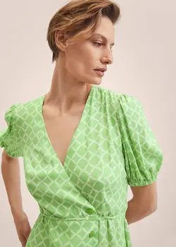 پیراهن بلند زنانه سبز منگو