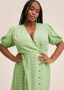 پیراهن بلند زنانه سبز منگو