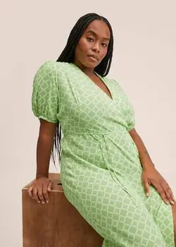 پیراهن بلند زنانه سبز منگو