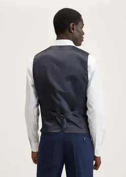 جلیقه مردانه سرمه ای منگو