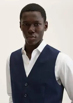 جلیقه مردانه سرمه ای منگو