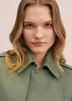 بارانی زنانه خاکی منگو