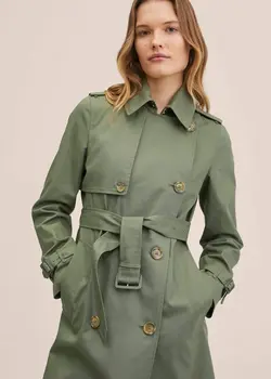 بارانی زنانه خاکی منگو