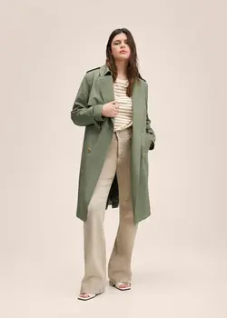 بارانی زنانه خاکی منگو