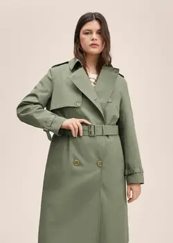 بارانی زنانه خاکی منگو