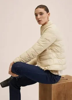 پافر زنانه سفید منگو