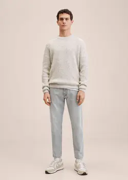 شلوار جین مردانه خاکستری منگو