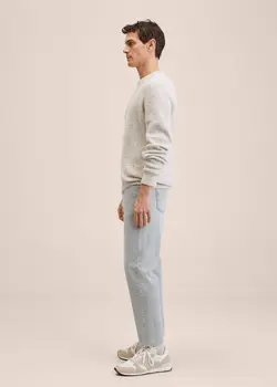 شلوار جین مردانه خاکستری منگو