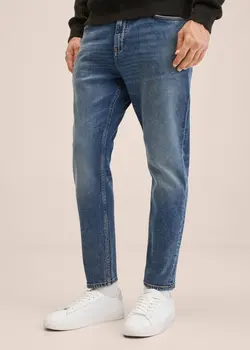 شلوار جین مردانه آبی تیره منگو