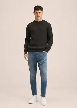 شلوار جین مردانه آبی تیره منگو